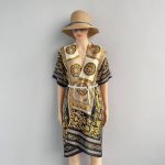 Gold Silk Cape Shawl with Belt – HeadScarf.pk
