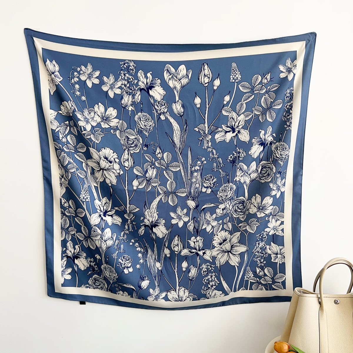 Blue Mystique Satin Silk Head Scarf 3 – HeadScarf.pk