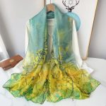 Green Printed Chiffon Scarf – HeadScarf.pk