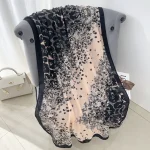 Peach Printed Cotton Scarf – view 2