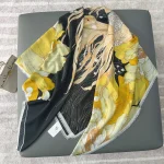 Yellow Cotton-Feel Square Scarf – HeadScarf.pk