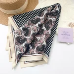 Baltic Black Cotton Bandana Scarf – view 3