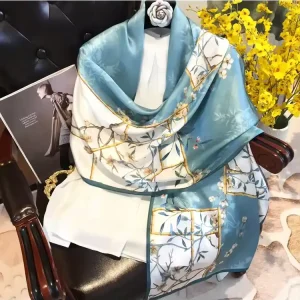Grey Elite Printed Silk Scarf – HeadScarf.pk