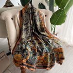 Brown Elegance Printed Silk Scarf 2 – HeadScarf.pk