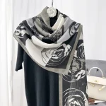 Grey Printed Cotton Scarf – HeadScarf.pk