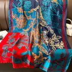 Lobelia Printed Silk Scarf – view 4