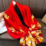 Red Luxe Printed Silk Scarf – HeadScarf.pk