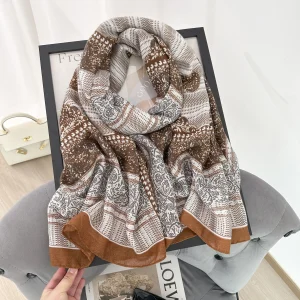 Albescent Classic Printed Cotton Scarf – HeadScarf.pk