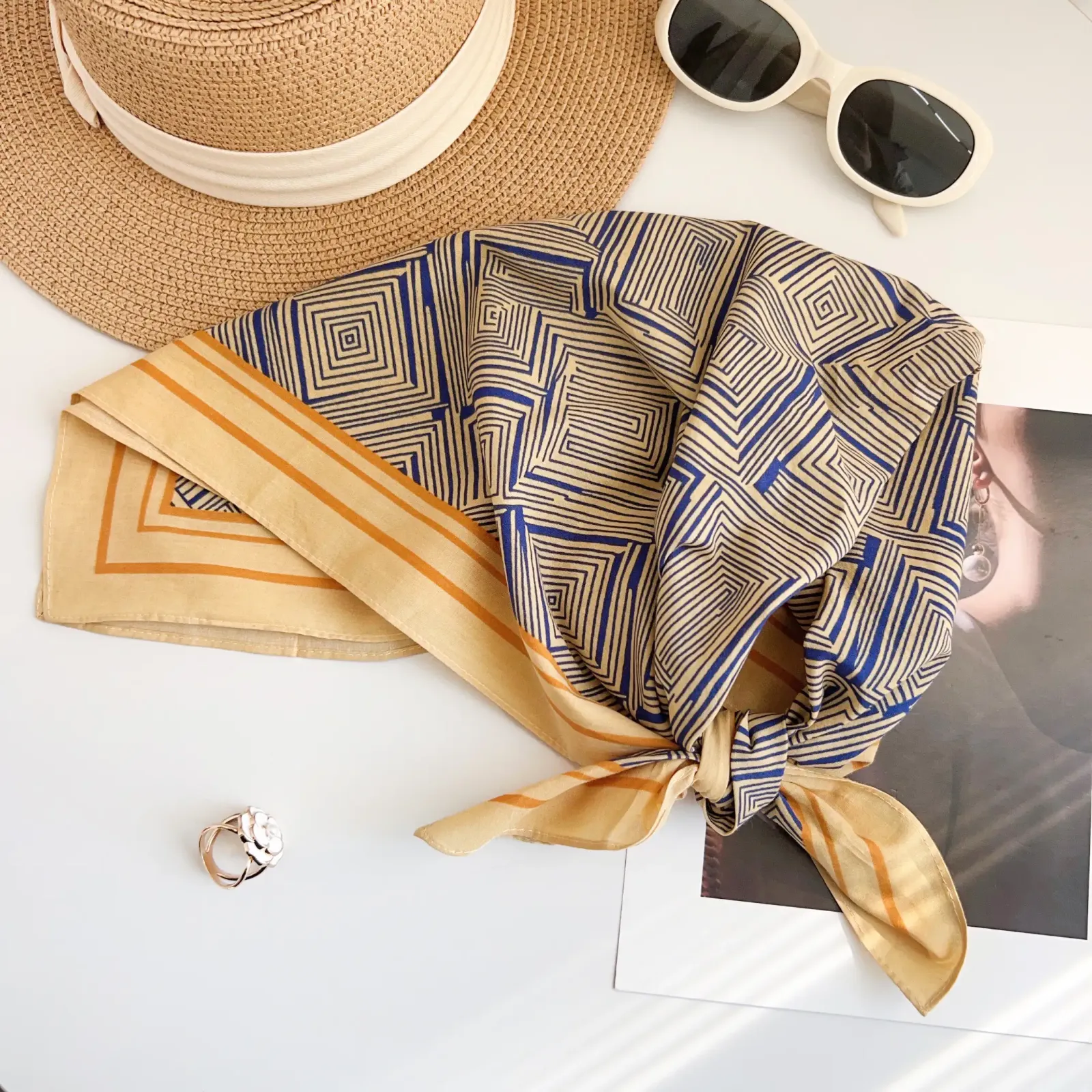 Mango Cotton Bandana Scarf – view 2