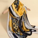 Butterscotch Printed Silk Scarf – HeadScarf.pk