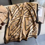 Brown Luxe Printed Silk Scarf – view 2