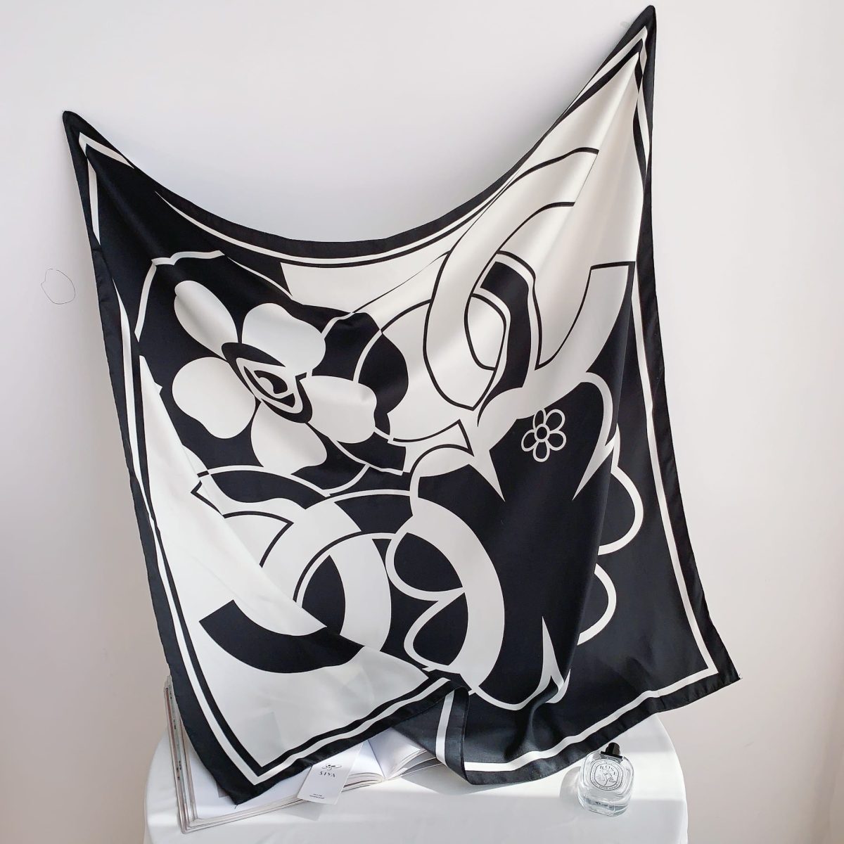Burst Satin Silk Head Scarf – view 2