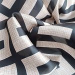 Grey Printed Silk Scarf – view 3