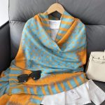 Orange Printed Cotton Scarf – HeadScarf.pk
