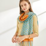 Orange Printed Cotton Scarf – view 5