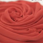 Red Cashmere Hijab – view 2