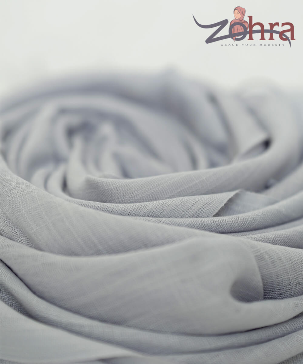 Silver Cashmere Hijab – view 2