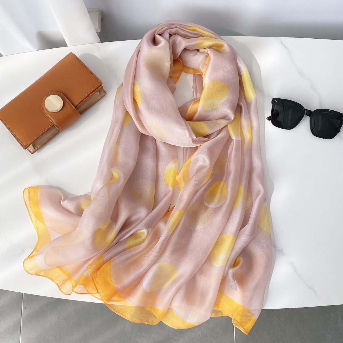 Pink Prime Printed Chiffon Scarf – view 2