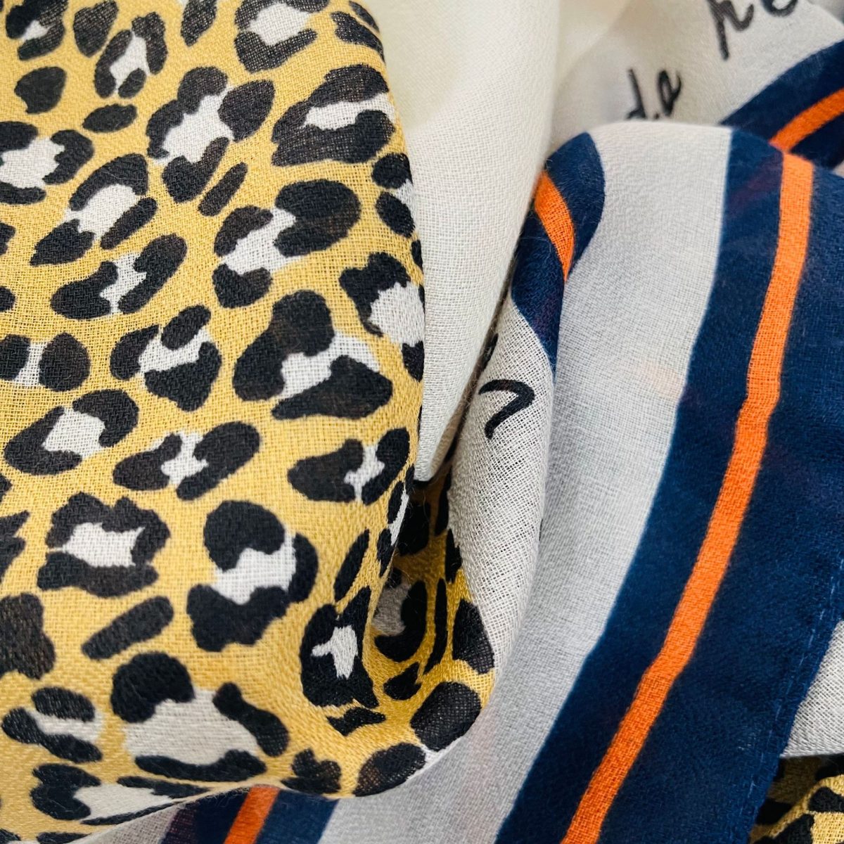 Red Printed Cotton Scarf – view 3