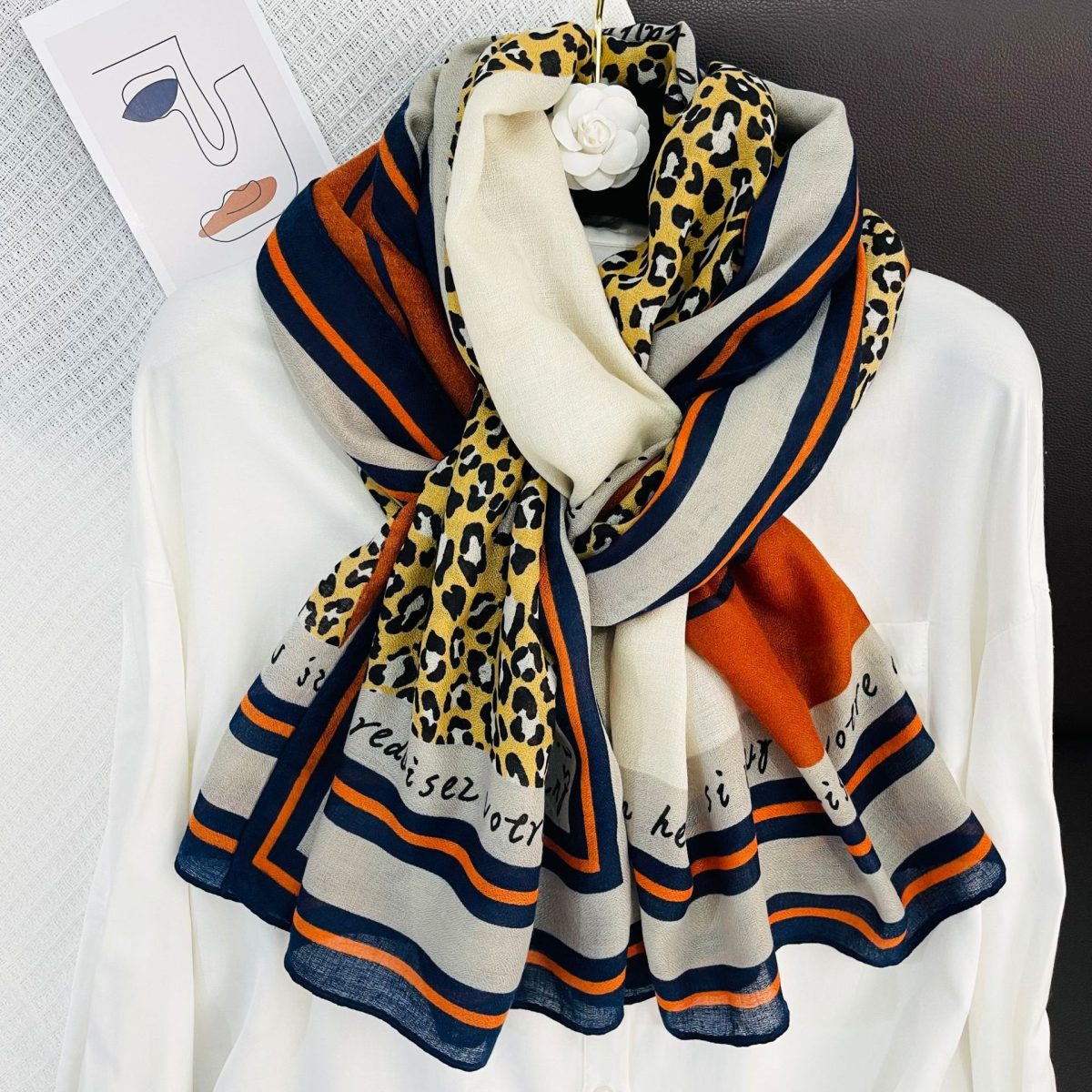 Red Printed Cotton Scarf – HeadScarf.pk