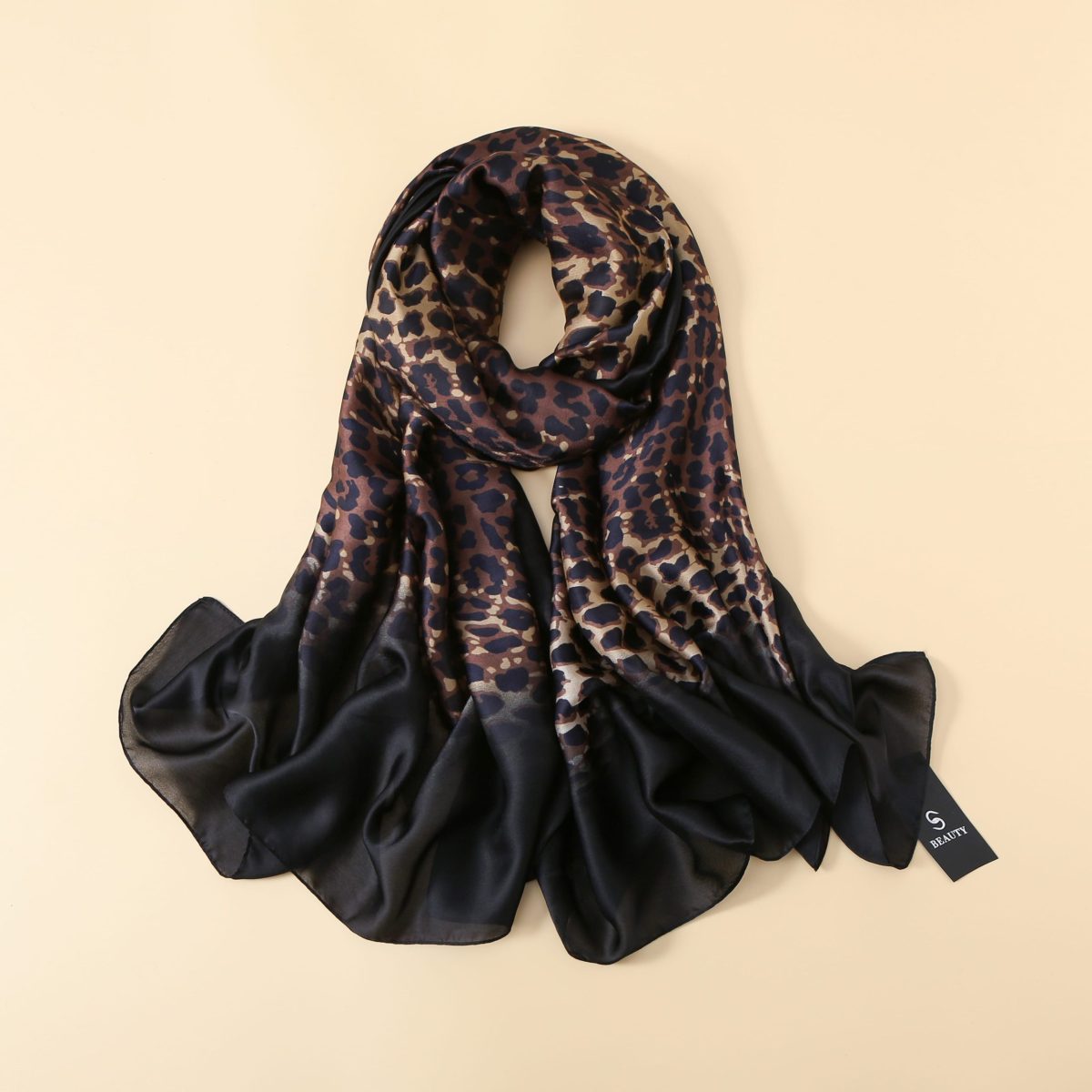 Coffee Elite Printed Silk Scarf – view 2