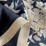 Black Printed Silk Scarf – view 3