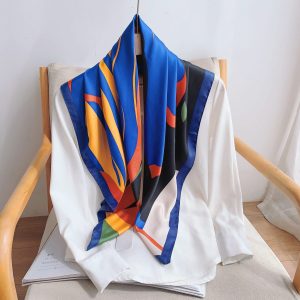 Blue Mystique Satin Silk Head Scarf – HeadScarf.pk