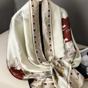 Seed Printed Silk Scarf – HeadScarf.pk