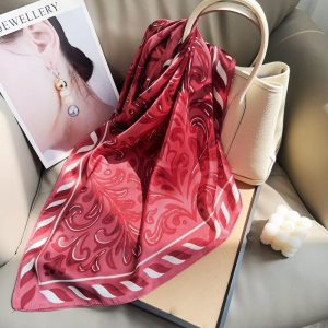 Red Satin Silk Neck Scarf – HeadScarf.pk