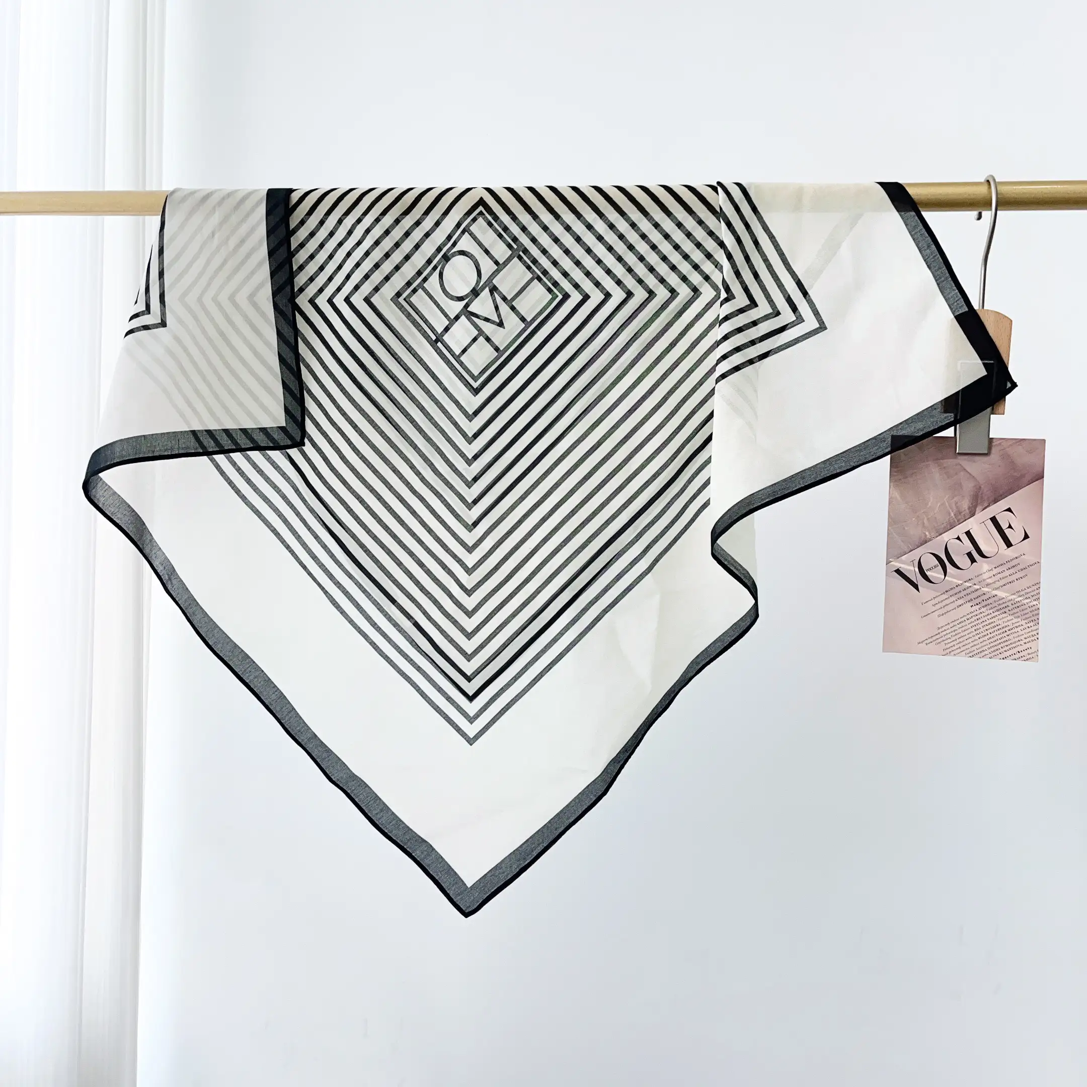 Wood Cotton-Blend Bandana Scarf – view 2