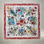 Red Satin Silk Head Scarf – view 2