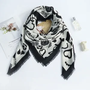 White Cotton-Feel Square Scarf – HeadScarf.pk