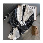 Black Elegance Printed Silk Scarf – HeadScarf.pk