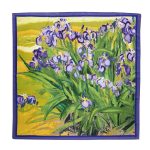 Purple Radiant Satin Silk Head Scarf – view 3