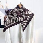 Purple Chic Satin Silk Head Scarf – view 2