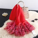 Dark Cotta Printed Chiffon Scarf – view 4