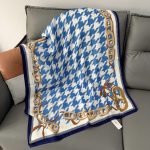 Blue Printed Cotton Scarf – view 2