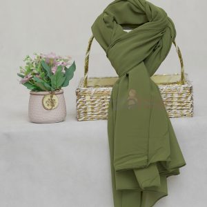 Green Aura Georgette Chiffon Hijab 2 – HeadScarf.pk