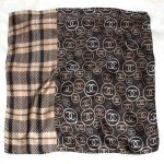 Droid Black Printed Silk Scarf – view 2