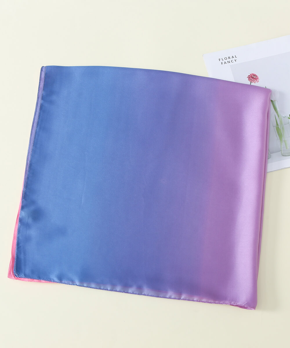 Lavender Printed Silk Scarf – view 2