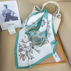 Blue Mystique Satin Silk Neck Scarf 3 – HeadScarf.pk