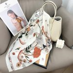 White Aura Satin Silk Neck Scarf 2 – HeadScarf.pk