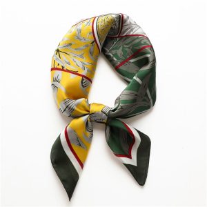 Green Aura Satin Silk Neck Scarf 2 – HeadScarf.pk