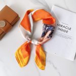 Orange Aura Satin Silk Neck Scarf – HeadScarf.pk