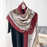 Maroon Printed Cotton Scarf – HeadScarf.pk