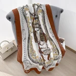 Rust Printed Cotton Scarf – HeadScarf.pk