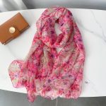 Floral Slate Printed Chiffon Scarf – HeadScarf.pk