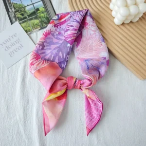 Pink Cotton-Blend Bandana Scarf – HeadScarf.pk