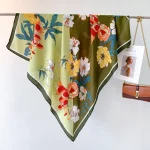 Green Polyester Square Scarf – view 3