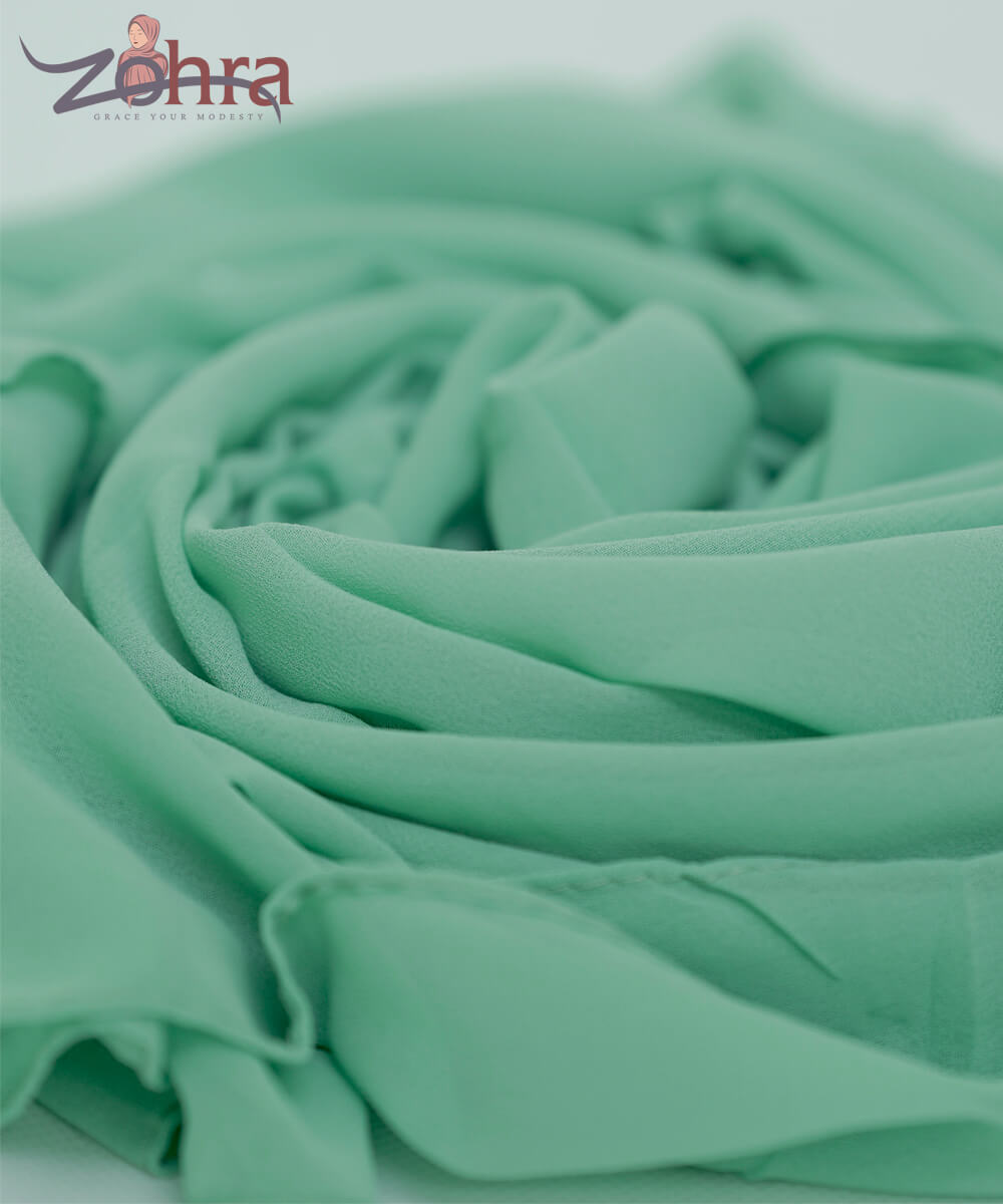 Leaf Georgette Chiffon Hijab – view 2